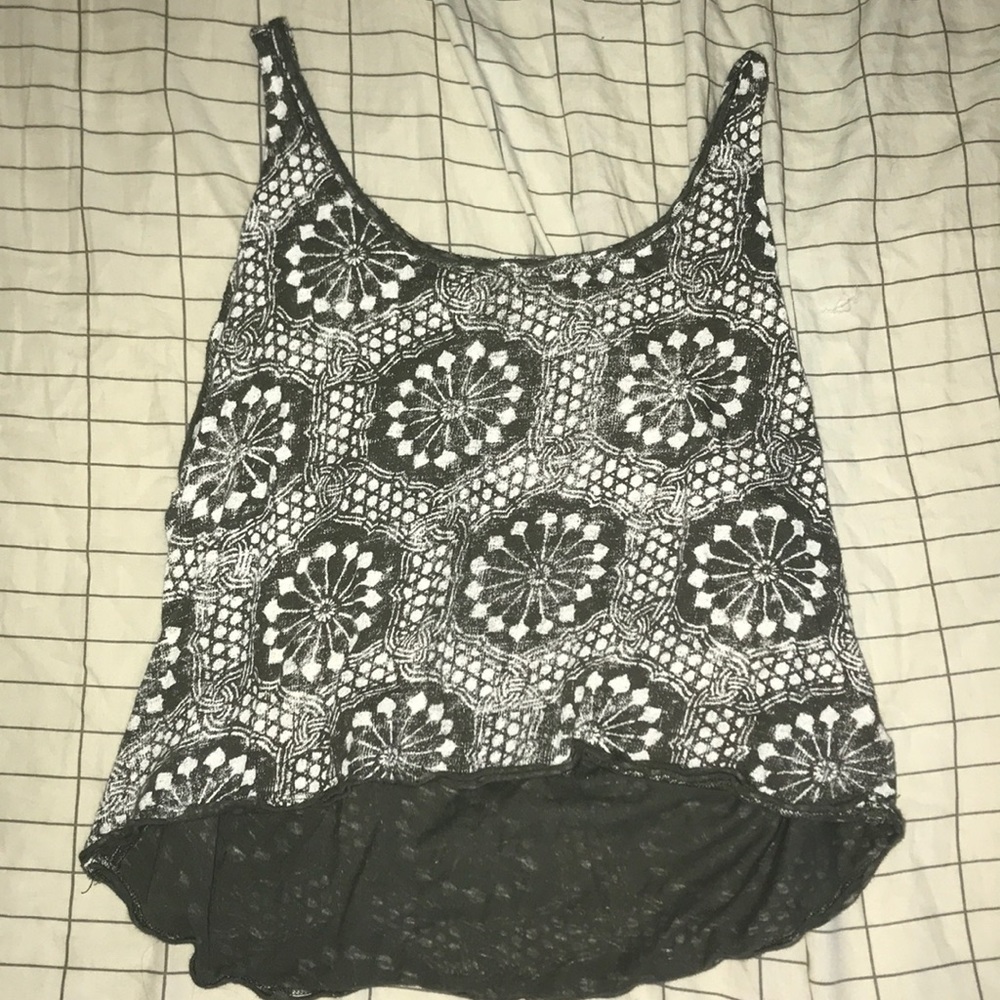 Green crop top
